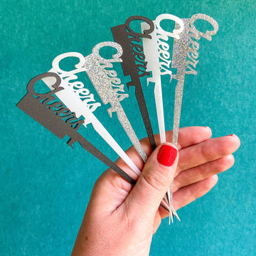 Cheers cocktail pick set - Swizzly Stick™ for drinkware