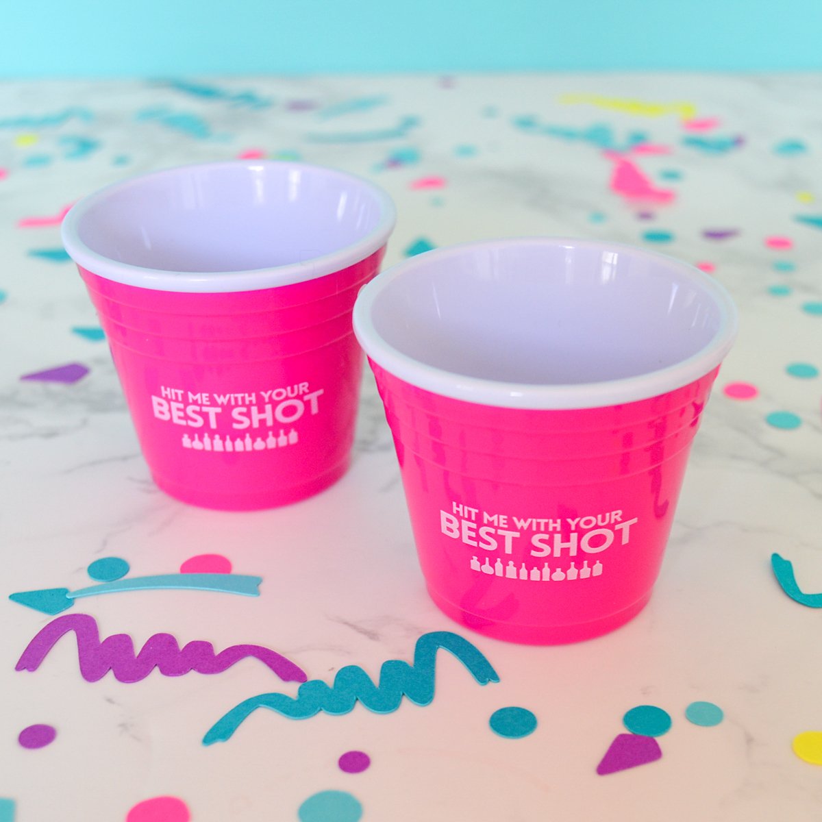Personalized Shot Glasses, Shot Cups Plastic Cups, 2oz Solo Cups