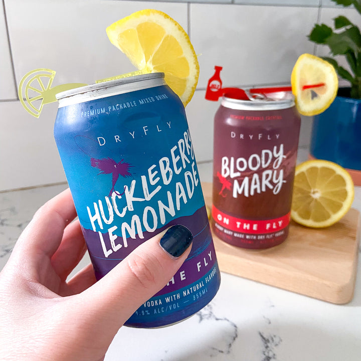Canned cocktail review: Dry Fly Huckleberry Lemonade & Bloody Mary