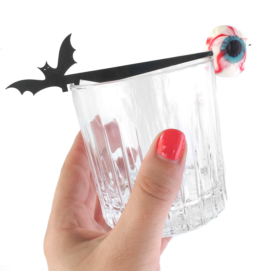 Halloween party favor cocktail stick Swizzly