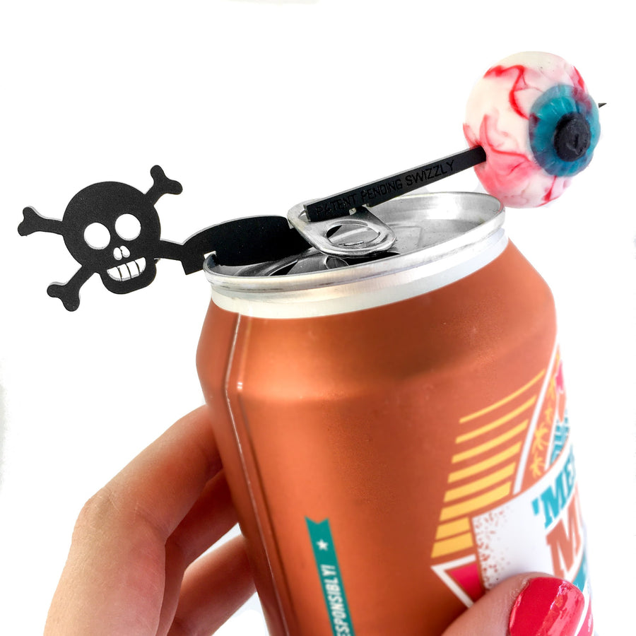 Halloween drink markers for cans - unique Halloween party favor Swizzly