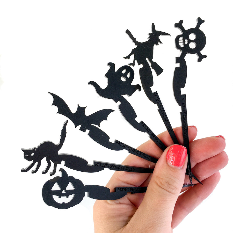 Halloween party favor drink markers for cans - Swizzly