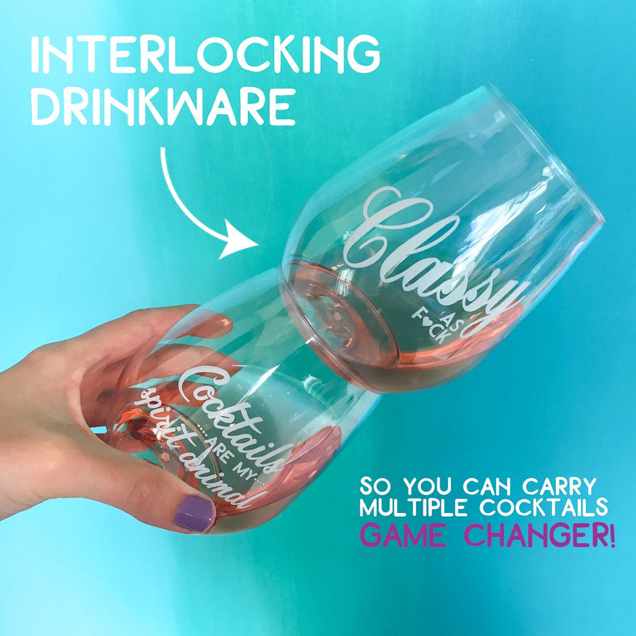 Interlocking drinkware from The Pursuit of Cocktails